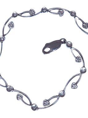 .22ct Natural Diamonds Vine Link Bracelet 14kt Gold 12392*